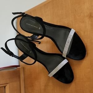 Zara velvet sandals